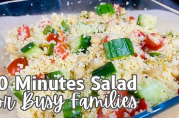 10-Minutes Couscous Salad | For Busy Families