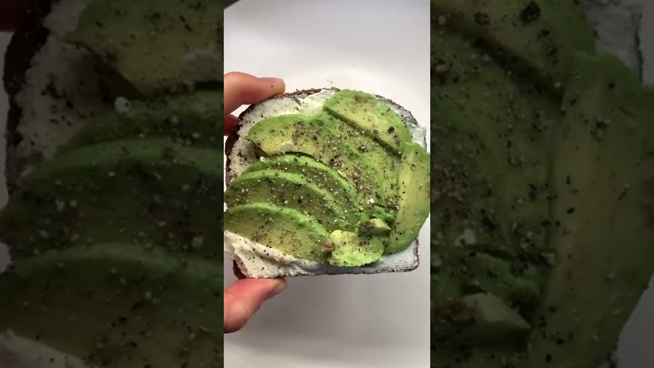 Tasty and healthy breakfast or brunch idea, avocado toast with an egg and toast with cheese Tasty and healthy breakfast or brunch idea, avocado toast with an egg and toast with cheese