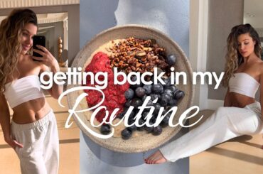 getting back in my routine & trying new healthy recipes