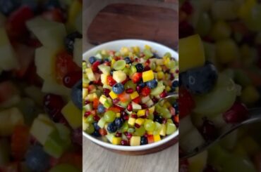 A vitamin-packed firework on a plate! #shorts #fruitrecipe #healthysalad #fruitsalad