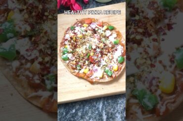 Healthy Wheat pizza Recipe #shorts #pizza #recipe #youtubeshorts #healthy #snacks #viralshort