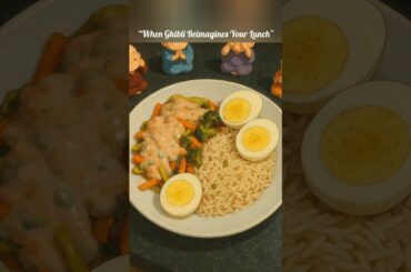 When Ghibli reimagines your Lunch. Why did I get 3 eggs?