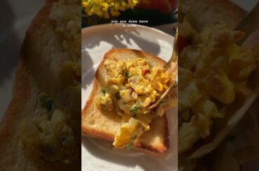 5 Minutes Breakfast Recipe | Toast and Egg | Anda Bhurji | Healthy Breakfast  #shorts #breakfast