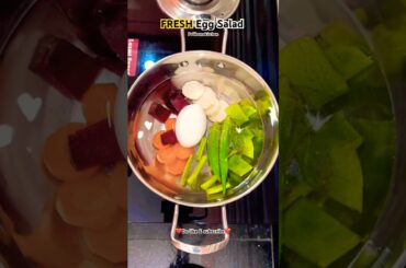 Gym Lover's Vegetable Egg Salad recipe - protein, fiber, nutrients #healthy #salad #gym #eggsalad