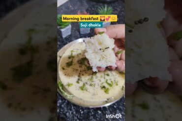 Suji (rava) dhokla recipe # trending # morning healthy breakfast recipes # yt shorts # viral#recipe