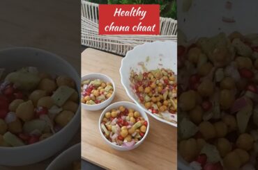 Healthy chana salad, High protein salad, chickpea chaat,chaat recipe #viralvideo #viralreels