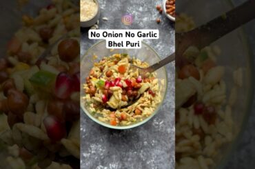#nooniongarlic #bhelpuri #indianfood #satvik #foodblogger #weightloss #highprotein #lowcaloriemeals