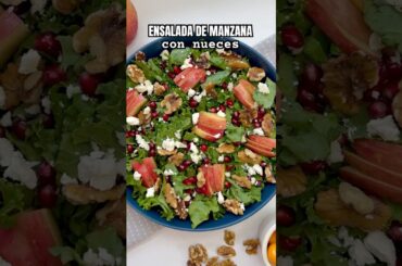 ENSALADA DE MANZANA #apple #fruit #salad #recipe #receta #food #foodie #foodies #healthy #cheese
