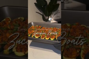 Low-Cal High-Protein Zucchini Pasta Bowl #shorts #lowcalorie