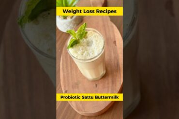 Summer Weight Loss Drink Ep 8 | Sattu Mint Buttermilk | Probiotic Drink Recipe