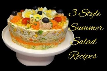 Beat the Heat with These 3 Summer Salad Styles |Salad that burns belly fat, I lost 25 kgs in a month