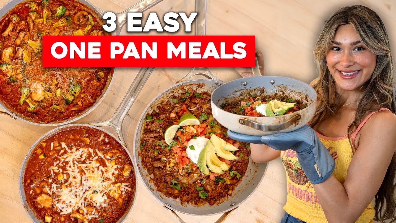 3 Easy High Protein One Pan Meal Prep Ideas! Low Carb + Keto 3 Easy High Protein One Pan Meal Prep Ideas! Low Carb + Keto