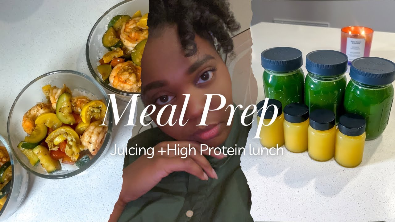 MEAL PREP | Juicing + Healthy Lunch Recipe | Balanced & Realistic MEAL PREP | Juicing + Healthy Lunch Recipe | Balanced & Realistic