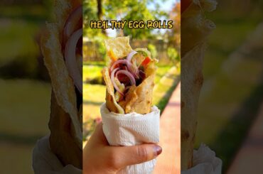 Guilt-Free Egg Roll Recipe | Low Calorie Snack | #streetfood #eggroll #trending #cooking