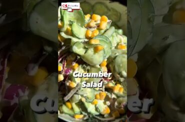 Healthy Cucumber Salad Recipe | Quick & Easy Summer Salad in 5 Minutes! #cucumbers #insalata #cibo