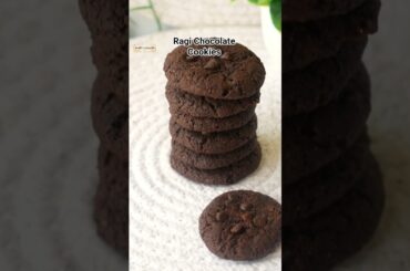 Ragi Chocolate Cookies with Jaggery-whole wheat flour #recipe #healthy #cookies #shortsfeed #shorts