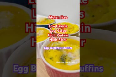 Gluten-free ~ EASY High PROTEIN high FIBER EGG breakfast Muffins, healthy Meal prep #howtomake