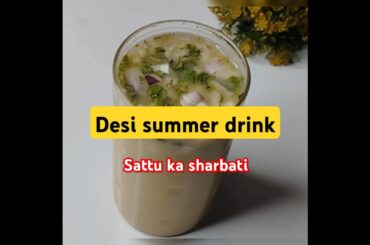 Healthy  Desi summer drink#sattu ka sharbat recipe #viral#viral video#healthyshortsfeed