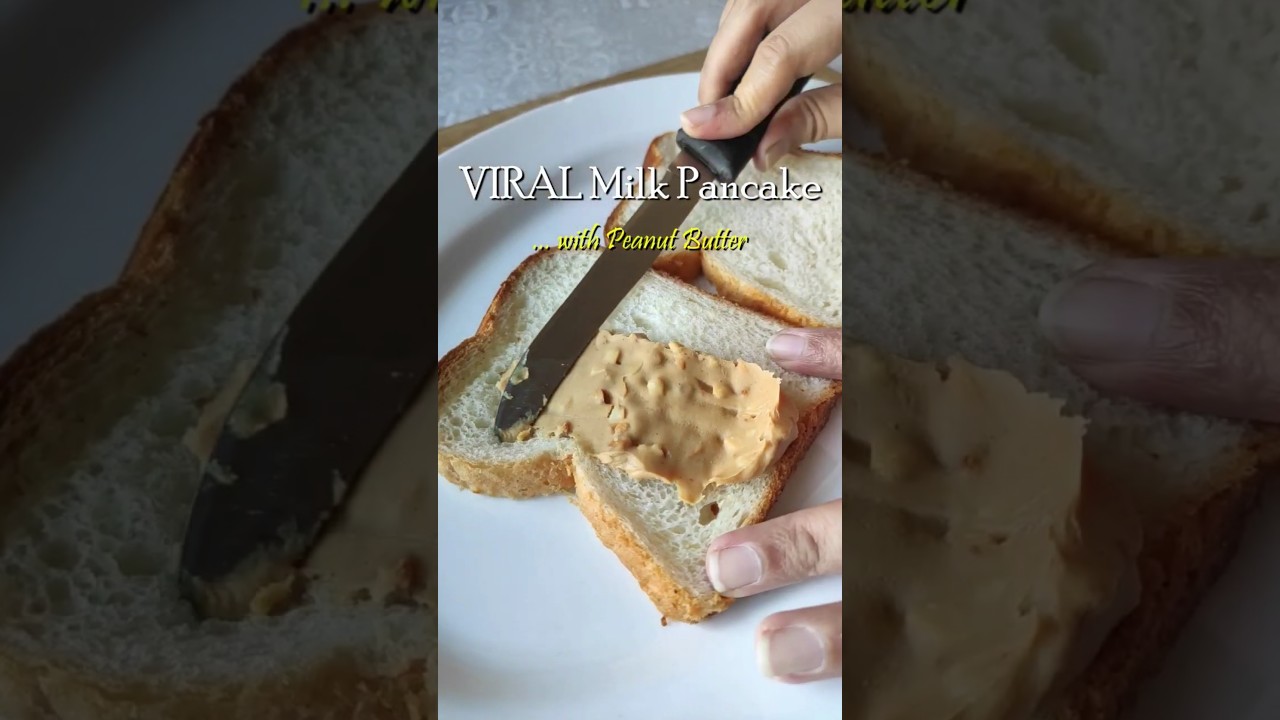 VIRAL Bread Milk Pancake with Peanut Butter | Trending Milk Bread Recipe VIRAL Bread Milk Pancake with Peanut Butter | Trending Milk Bread Recipe