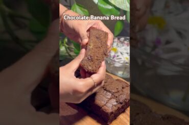 Healthy Chocolate Banana bread Recipe Pinned in Comments box #bananabread #reelsvideo #reelsviral