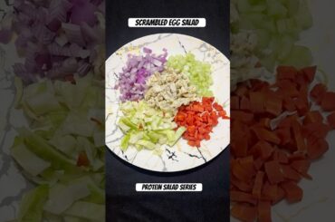 Sacrambled Egg Salad | Protein Salad Series | Easy breakfast Ideas