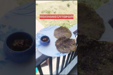 Makhana uttapam | tiffin recipe | #youtubeshorts #makhanarecipe #healthy #tiffinbox #shorts