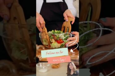 Quick & Easy Salad Recipe in 60 Seconds! #saladrecipe #greensalad #healthy