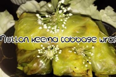 Mutton keema cabbage wrap|| Less  Oil Healthy Lunch Easy & Quick Recipe