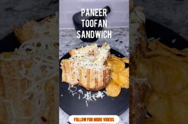 Paneer Toofan Sandwich #vegetarian #snack #indianfood #sandwich #protein #viral #healthy #shorts