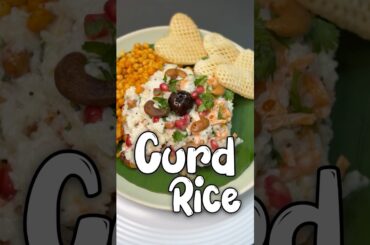 CURD RICE RECIPE | PERUGU ANNAM | THAYIR SADAM #summer #summerfood #healthy