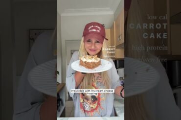 High-Protein Low-Calorie Gluten Free Carrot Cake Recipe | Check Comments!  #lowcalorie #food