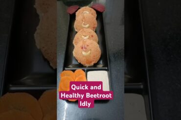 Quick and Tasty Beetroot Idly | Healthy Breakfast #breakfast #beetrootidli #viralshorts #ytshorts