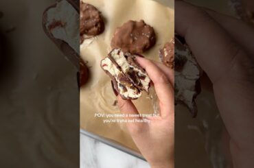 Whenever you need a sweet treat, make this! #healthydessert #yogurtclusters #lowcalorie