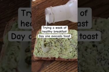 Trying a week of healthy breakfast day 1 avocado toast #avocadotoast #breakfast #healthyrecipes