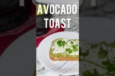 Avocado Toast w/ Guacamole & Paneer #snack #mexican #avocado #shorts  #breakfast  #health