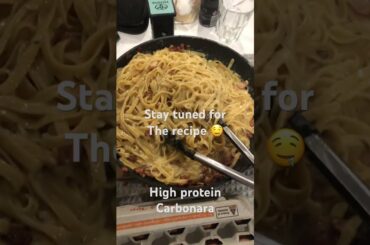 High protein low calorie carbonara