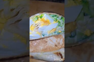 Egg sandwich #Tortilla Wrap  #Healthy #easy #Yummy
