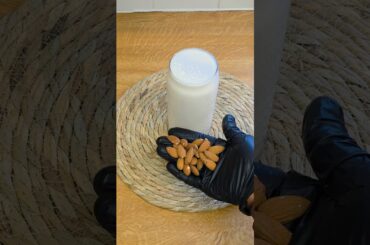 How to make Almond milk| Diary free milk #healthy #weightloss  #youtubeshorts #almondmilk
