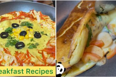 Breakfast Recipes|Healthy Breakfast Ideas |Veggie Omelette Recipe|Cheese Omelette Recipe