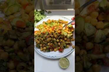 Fresh Chickpea Salad with Zesty Mustard Dressing | Quick & Healthy  #healthy #easyrecipe  #salad