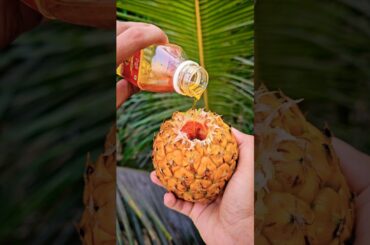Easy Pineapple Snack Recipe | Viral Summer Treat in Under 1 Minute #shorts #food #recipe #trending