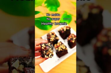 Healthy brownie recipe #shorts#recipe#dessert#food#brownie#trending#viralshorts#itiandmumma
