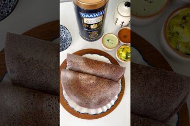 Healthy Breakfast Recipe Black Rice Dosa, in collab with @DaawatTheFinest #recipe #shorts #rice