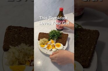 Gut-Healthy Breakfast You NEED to Try! #guthealth #healthy #breakfast #whatieatinaday #asmr #fyp