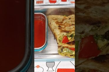 Roti veg wrap without maida and without onion and garlic | Tiffin ideas #shorts #trendingshorts