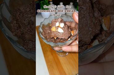 No Sugar No Cream Chocolate Ice-cream Recipe #viral #short #video #Healthy #Recipe