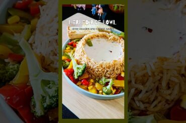 Herbed Rice Bowl with Veggies & Cheesy Gravy | Lunch & Dinner Recipe! #shorts #ytshorts #recipe #yt