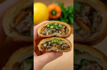 Healthy Chinese Beef Puff Pastry Pies! Low Calorie, High Protein Snack Idea!