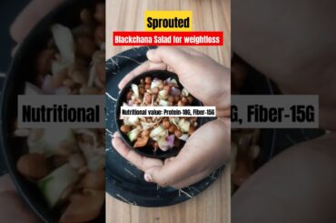 Sprouted Blackchana Salad | Protein 18G | Kalachana Salad #drsivaraman #blackchana #sprouts #shorts