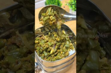 Lunch Recipe: Rice and Tomato chutney | beans poriyal n fruit#shortsfeed #lunchideas #lunchbox